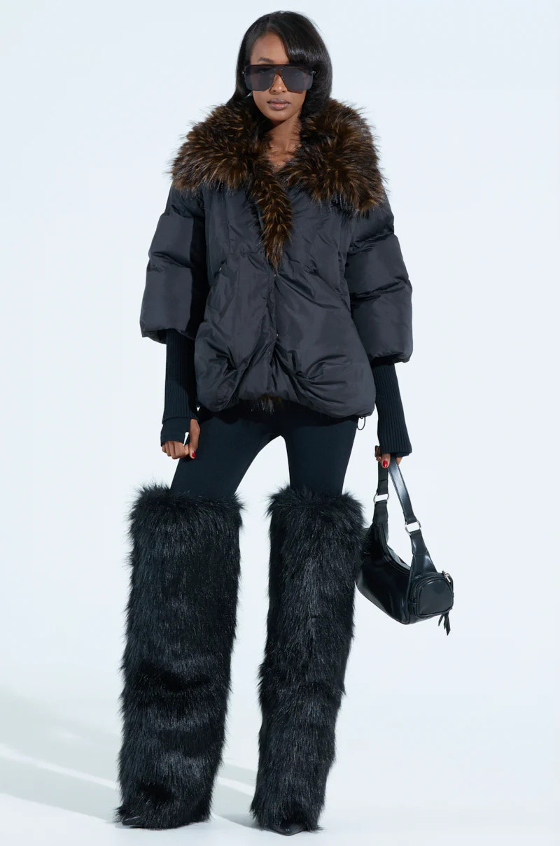 FIRESIDE FUR TRIM PUFFER | AKIRA