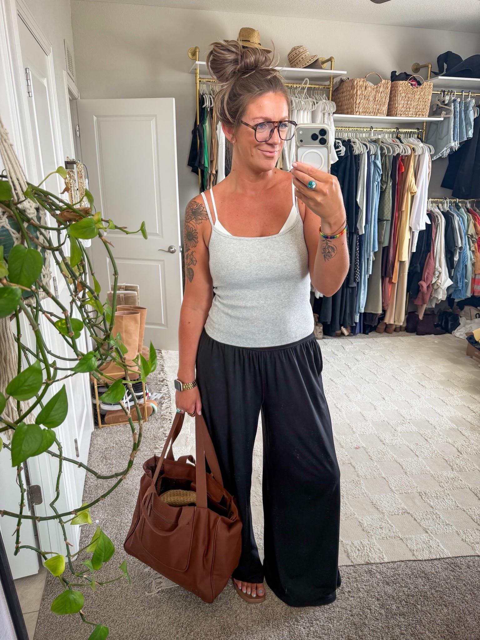 Large tank, medium tall pants (on sale!!)

#LTKTall #LTKOver40 #LTKSaleAlert