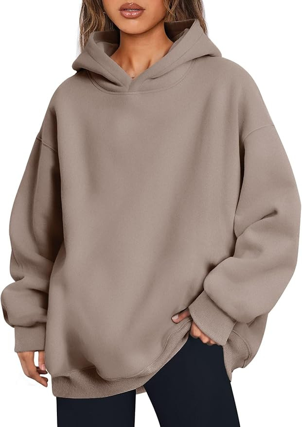Trendy Queen Women's Oversized Hoodies Fleece Hooded Sweatshirts Comfy Casual Pullover Loose Ligh... | Amazon (US)