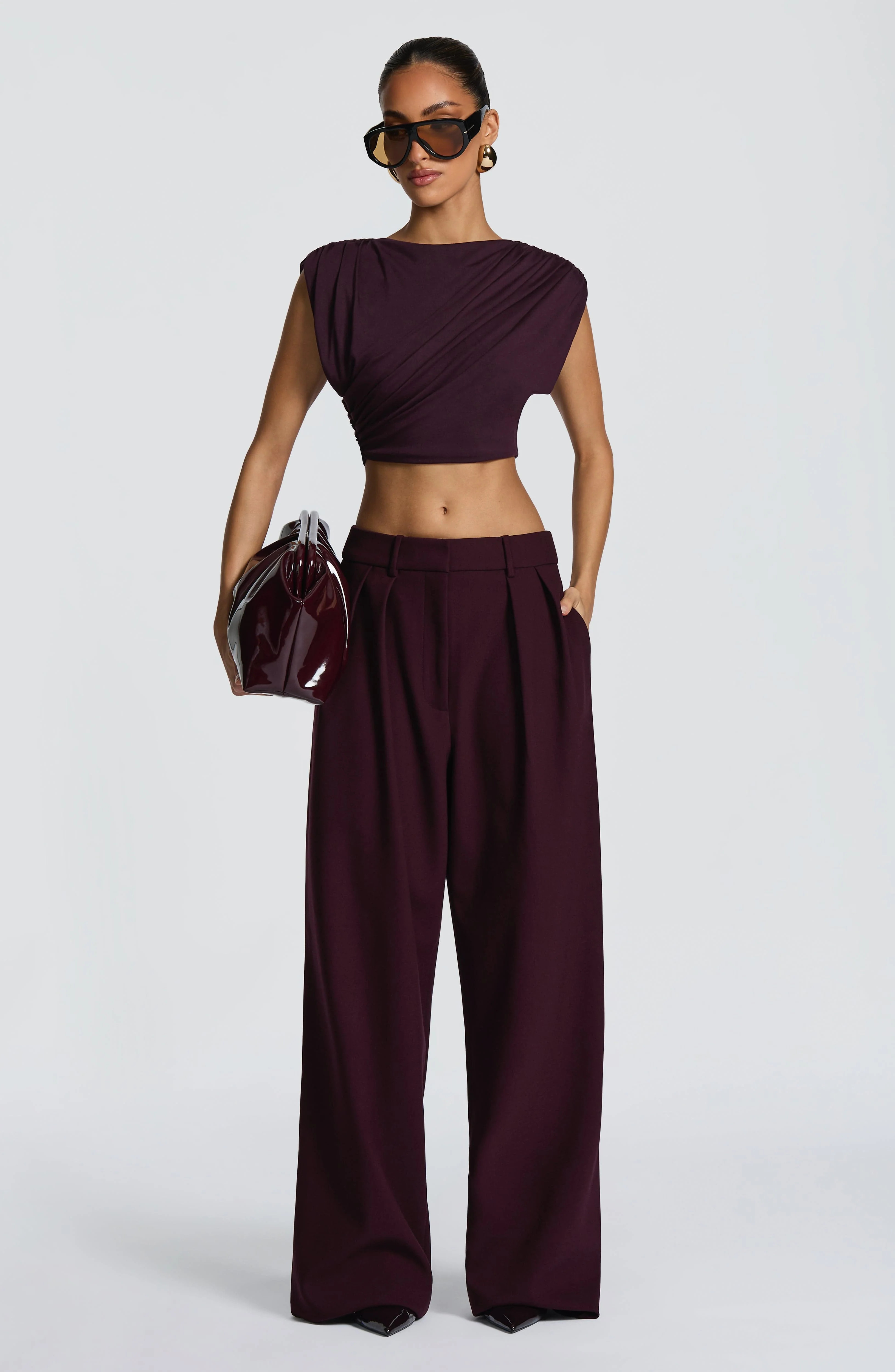 Kirsty Pants - Plum | Babyboo (global)