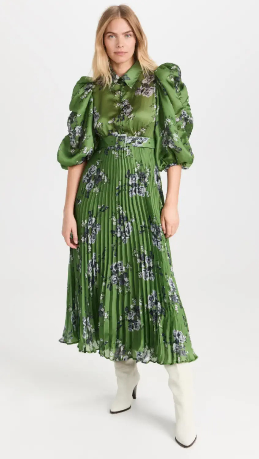 Plissé Maxi Dress | Shopbop