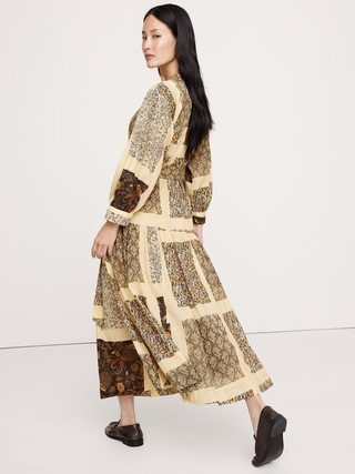 Cotton Tiered Maxi Shirt DressCotton Tiered Maxi Shirt Dress$200.00 $169.99Image of 5 stars, 3.17... | Banana Republic (US)