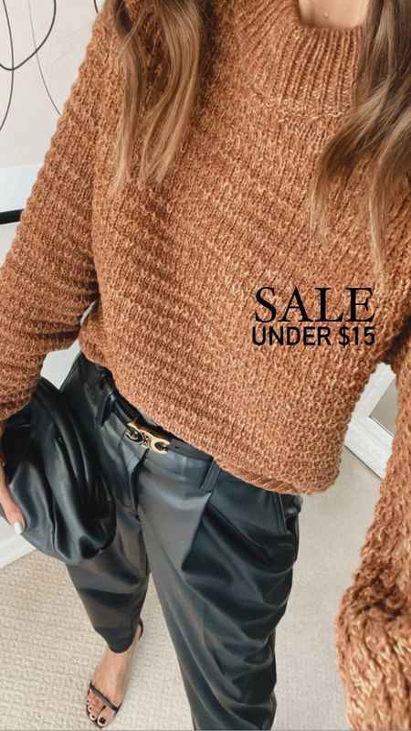 I’m just shy of 5’7 wearing the size XS sweater and currently on sale! 
Target style, target fashion, StylinByAylin 

#LTKSeasonal #LTKstyletip #LTKunder50
