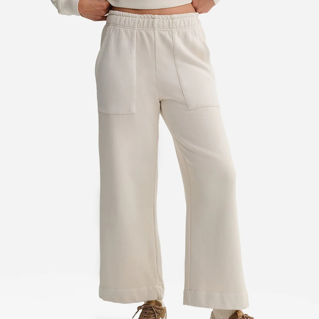 Organic Fleece Wide Leg Pant | MATE The Label
