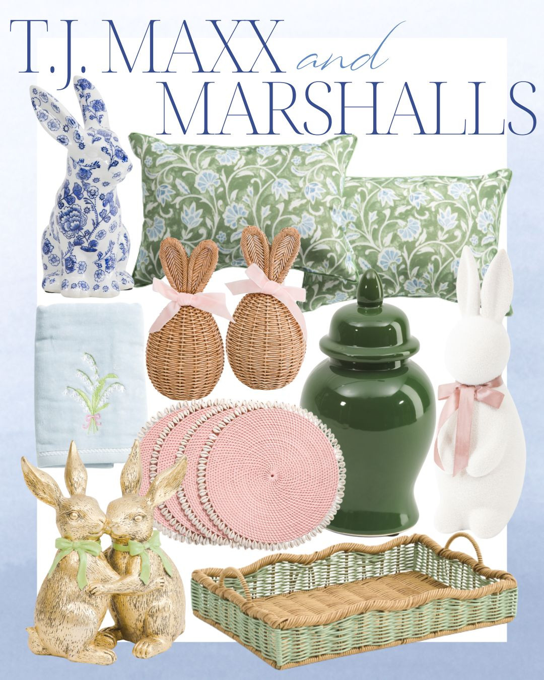 T.J. Maxx and Marshalls Easter finds! 

 #LTKSeasonal #LTKHome