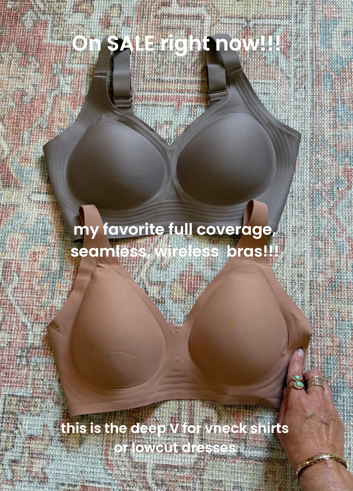 Bras that you won’t want to take off!!!!!Seamless, wireless bras that I wear everyday are still on sale~ added more colors to my collection!! 
Wear size 34D and medium 

#LTKOver40 #LTKmomlife #LTKActive