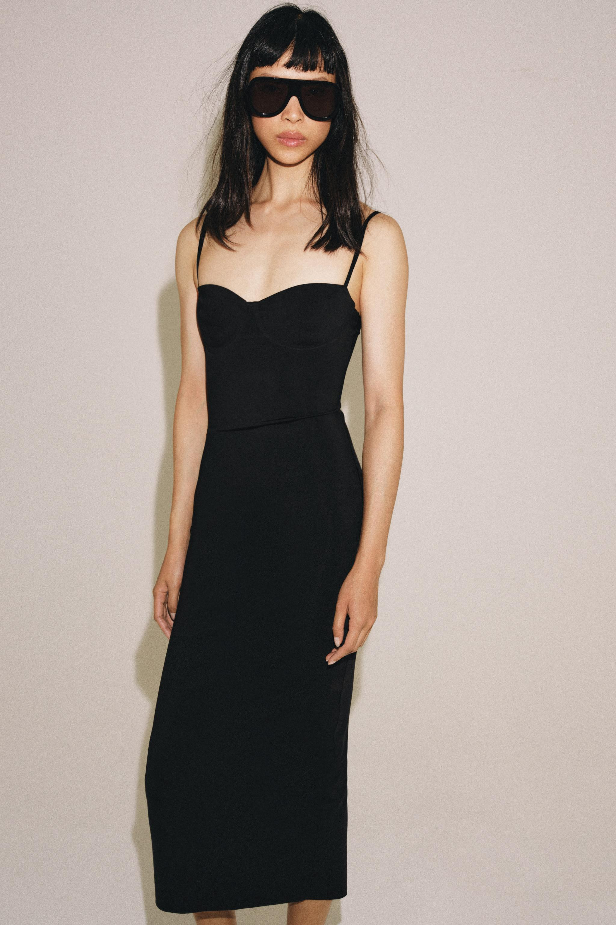 POLYAMIDE MIDI DRESS | Zara UK