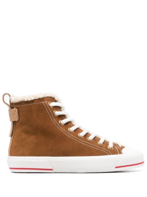 New SeasonSee by Chloéhigh-top suede sneakers | Farfetch Global