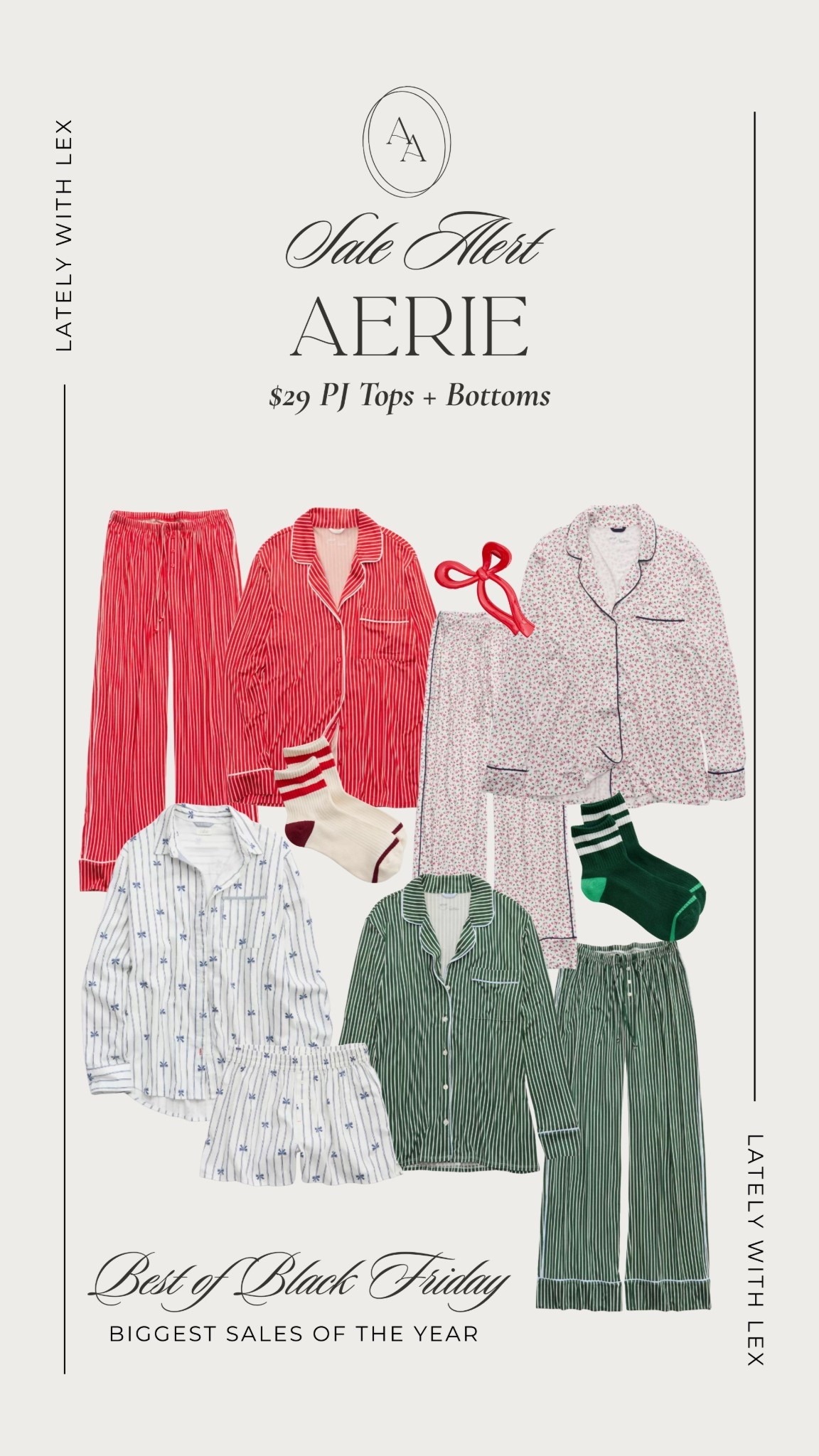 Early Black Friday Sale @Aerie! Take an extra 40% off everything for Real Rewards members (free to join!). Brings their PJ tops & bottoms to $29 each! So many cute ones for the holidays! 

#LTKHoliday #LTKFindsUnder50 #LTKSaleAlert