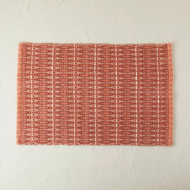 20"x32" Handwoven Geo Bath Rug Rose - Opalhouse™ designed with Jungalow™ | Target