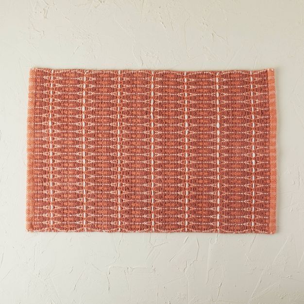 20"x32" Handwoven Geo Bath Rug Rose - Opalhouse™ designed with Jungalow™ | Target