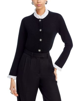 Ruffle Trim Cardigan - Exclusive | Bloomingdale's (US)