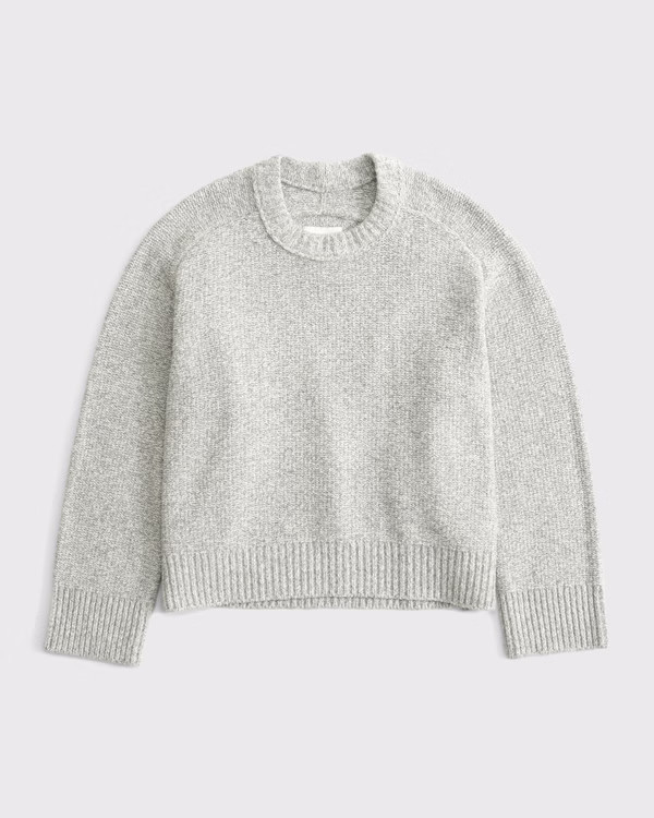 The A&F Madeline Textural Crew Sweater | Abercrombie & Fitch (US)