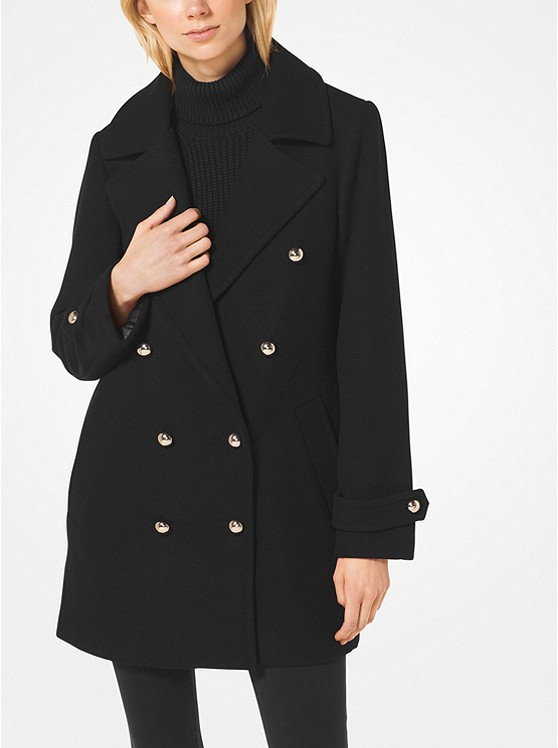 Wool-Blend Peacoat | Michael Kors US
