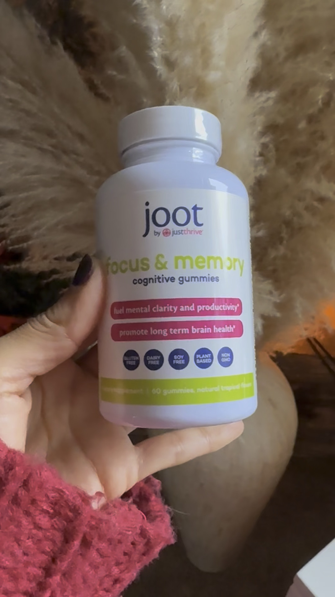Staying sharp and focused all day with these Joot Focus & Memory Gummies! Made with natural ingredients like ashwagandha and lion’s mane mushroom, they’re my go-to daily supplement. I take 2 gummies every day to boost my productivity. #AmazonFinds #WellnessJourney

Amazon. focus gummies, memory supplements, natural ingredients, ashwagandha, lion’s mane mushroom, daily wellness, brain health, productivity boost, mental clarity, wellness routine, Amazon finds, gifts for her, gifts for him, holiday wellness, travel essentials.

#LTKWatchNow #LTKFamily #LTKFitness