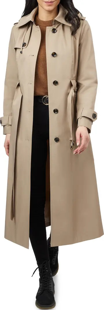London Fog Water Resistant Belted Trench Coat | Nordstrom | Nordstrom