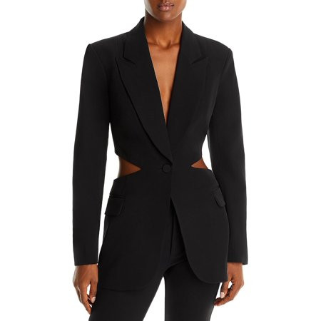 Bardot Womens Cassian Cut-Out Office One-Button Blazer | Walmart (US)