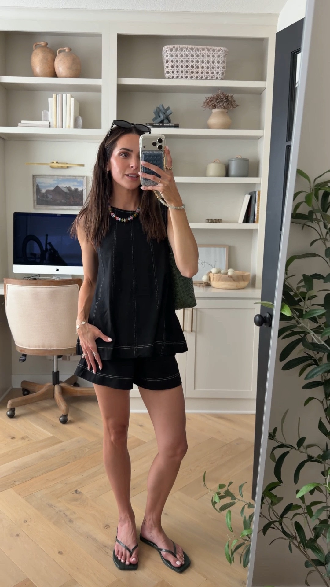 Wearing a S in this Amazon set!! 100% cotton and tons of colors. Looks like FP!
Flip flops: size up for half sizes 

Summer outfit of the day / easy summer outfit ideas / affordable summer set / mom style outfits / bump friendly

#LTKSaleAlert #LTKootd #LTKSeasonal