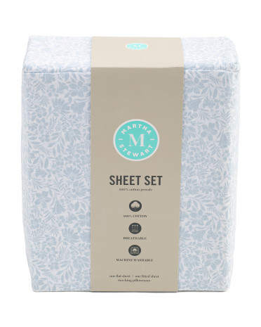 Cotton Floral Sheet Set | Marshalls