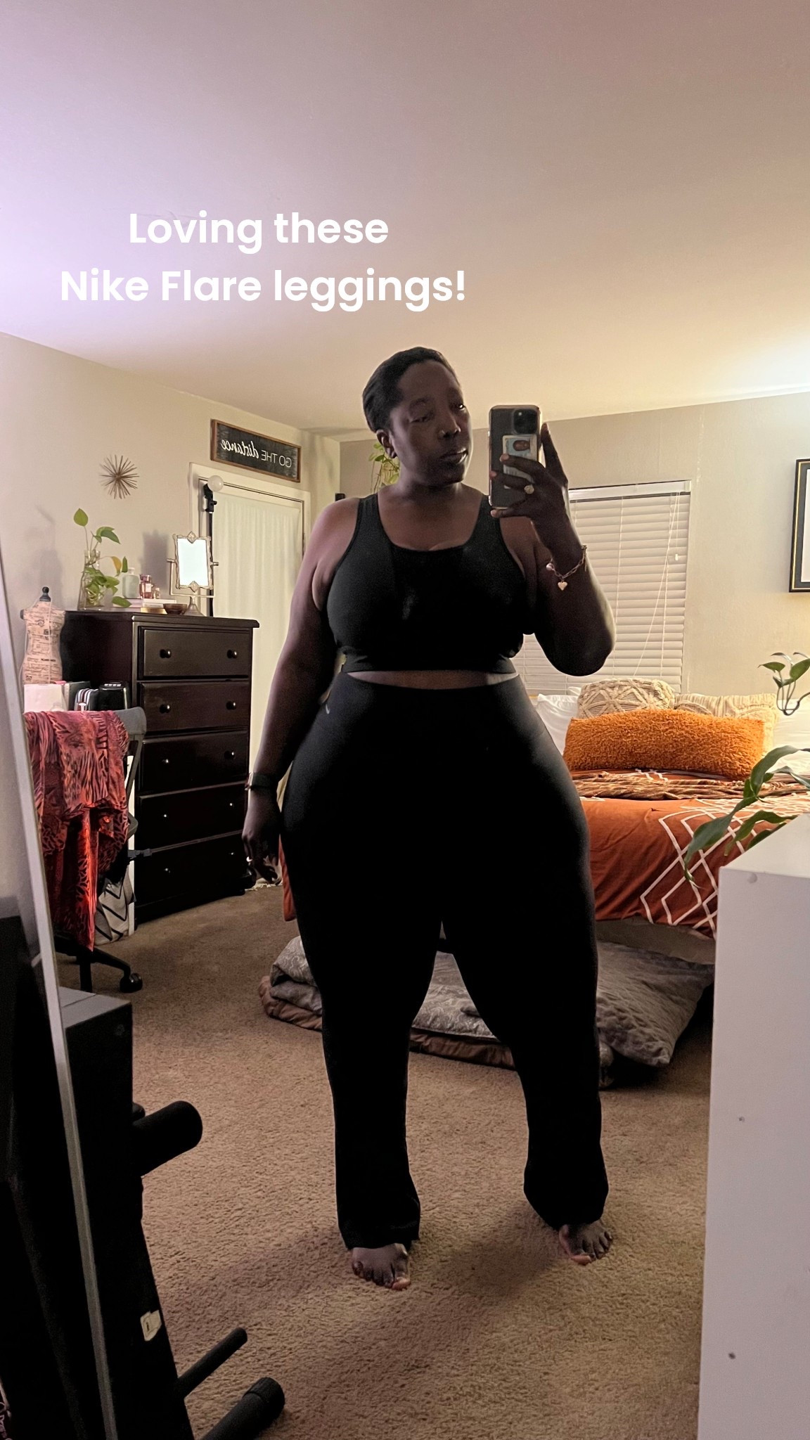 Nike Zenvy High-Waisted Flare Leggings:
	•	buttery soft, ultra-stretch
	•	no roll-down waistband
	•	supportive without feeling tight
	•	comfortable for workouts and everyday

10/10 — these feel like a second skin.

Linked for you here.

#LTKActive #LTKCurves #PlusSizeAthleisure #CurvyFitness

#LTKOver40 #LTKPlusSize #LTKActive