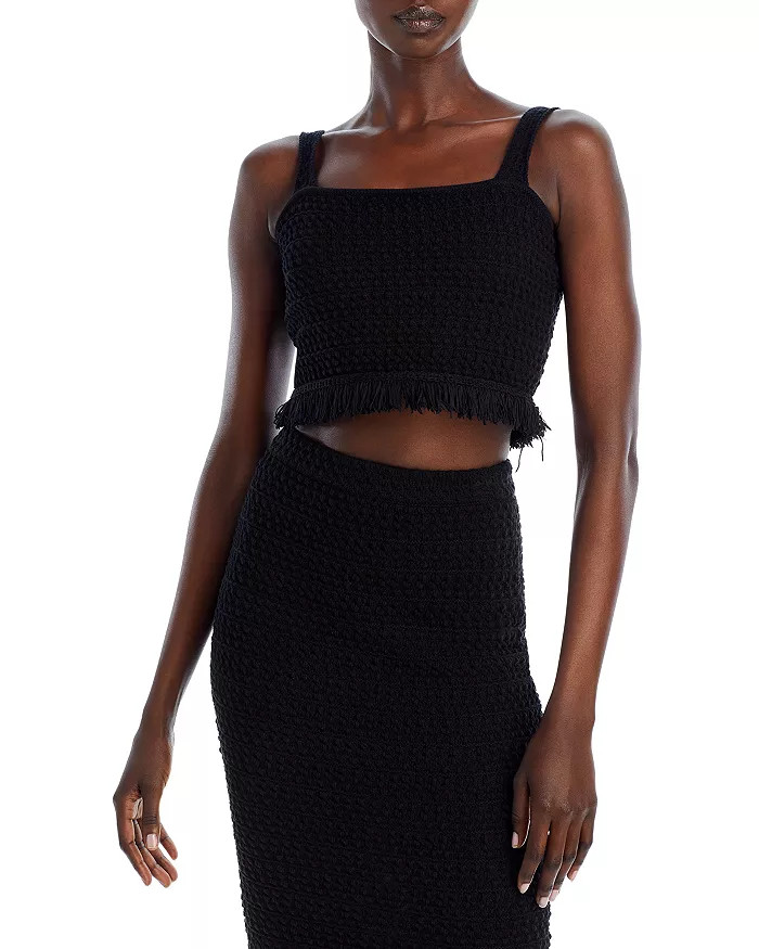 Cotton Crochet Cropped Tank - 100% Exclusive | Bloomingdale's (US)