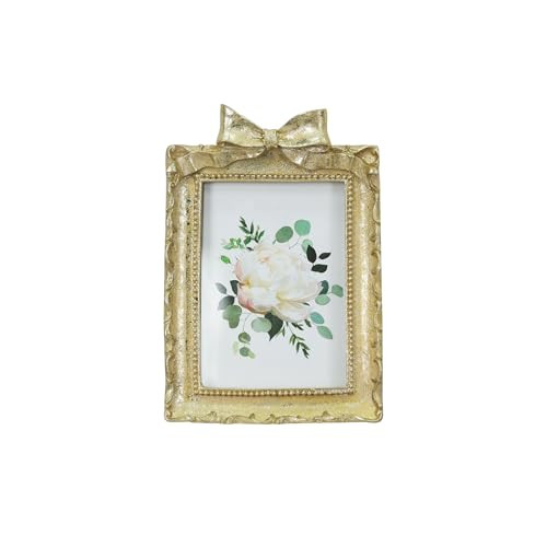 Ashland 2.5" x 3.5" Gold Bow Tabletop Photo Frame Fall Decor for Home | Amazon (US)