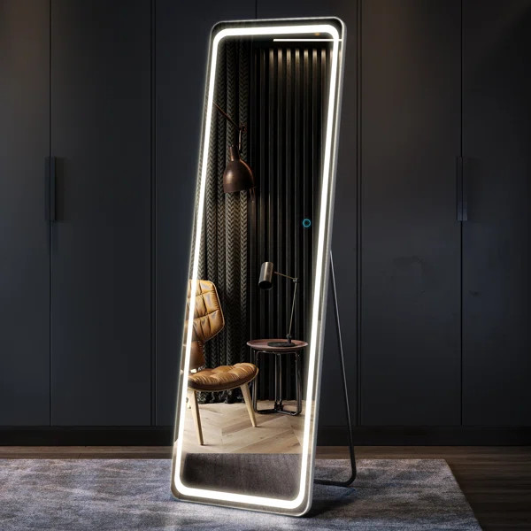Oakleaf Rectangle LED Metal Mirror | Wayfair North America