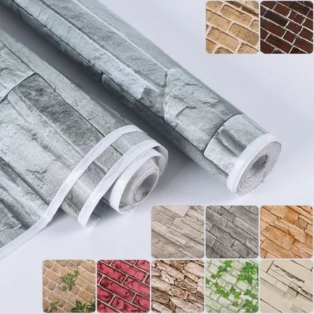 3D Marble Contact Paper Self Adhesive Wallpaper Wall Sticker Decor Removable US | Walmart (US)