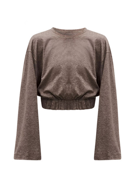 Soft Jersey Relaxed Cinchable Crewneck Long-Sleeve Shirt | Women's Long Sleeve Shirts | lululemon | Lululemon (US)