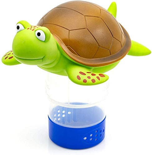 WWD POOL Chlorine Floater, Animal Pool Chlorine Dispenser for Chemical Tablets Fits 3 Inch Tabs Bromine Holder(Turtle) | Amazon (US)