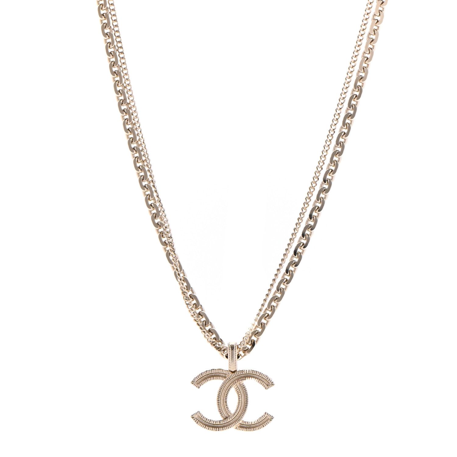 CHANEL

Crystal CC Multi Strand Chain Necklace Gold | Fashionphile