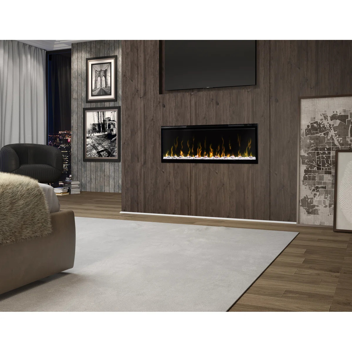 Dimplex IgniteXL Built-in Linear Electric Fireplace - Multi-Fire XD flame technology - 1,000 SQ F... | Wayfair North America