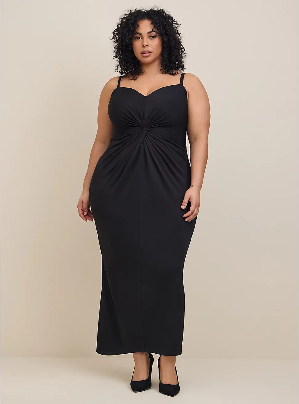 Maxi Ruched Front Bodycon Dress | Torrid (US & Canada)