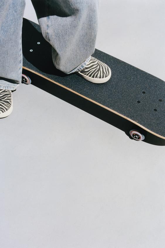 ZEBRA PRINT SNEAKERS | Zara US