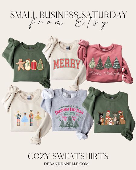 Cozy sweatshirts for the family. Christmas cozy! Support small business Saturday. 

#LTKCyberWeek #LTKHoliday #LTKSeasonal