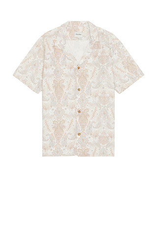 Rhythm Jean Paisley Short Sleeve Shirt in Cream from Revolve.com | Revolve Clothing (Global)