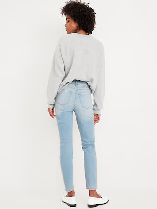 High-Waisted Wow Straight Ankle Jeans | Old Navy (US)