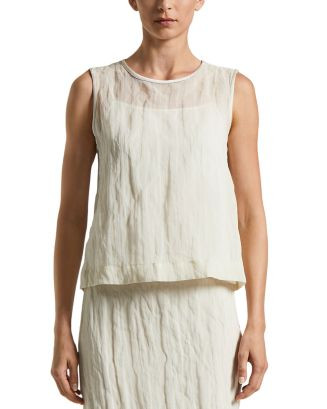 Peserico Sleeveless Crinkle Camisole  | Bloomingdale's Women | Bloomingdale's (US)