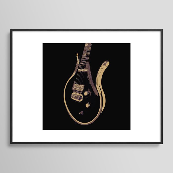 Prince Last Guitar Framed Art Print | Society6
