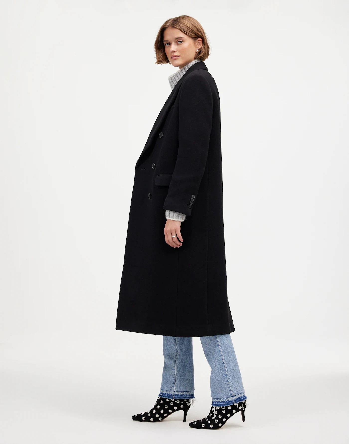 Oversized Double-Breasted Topcoat | Madewell | Madewell
