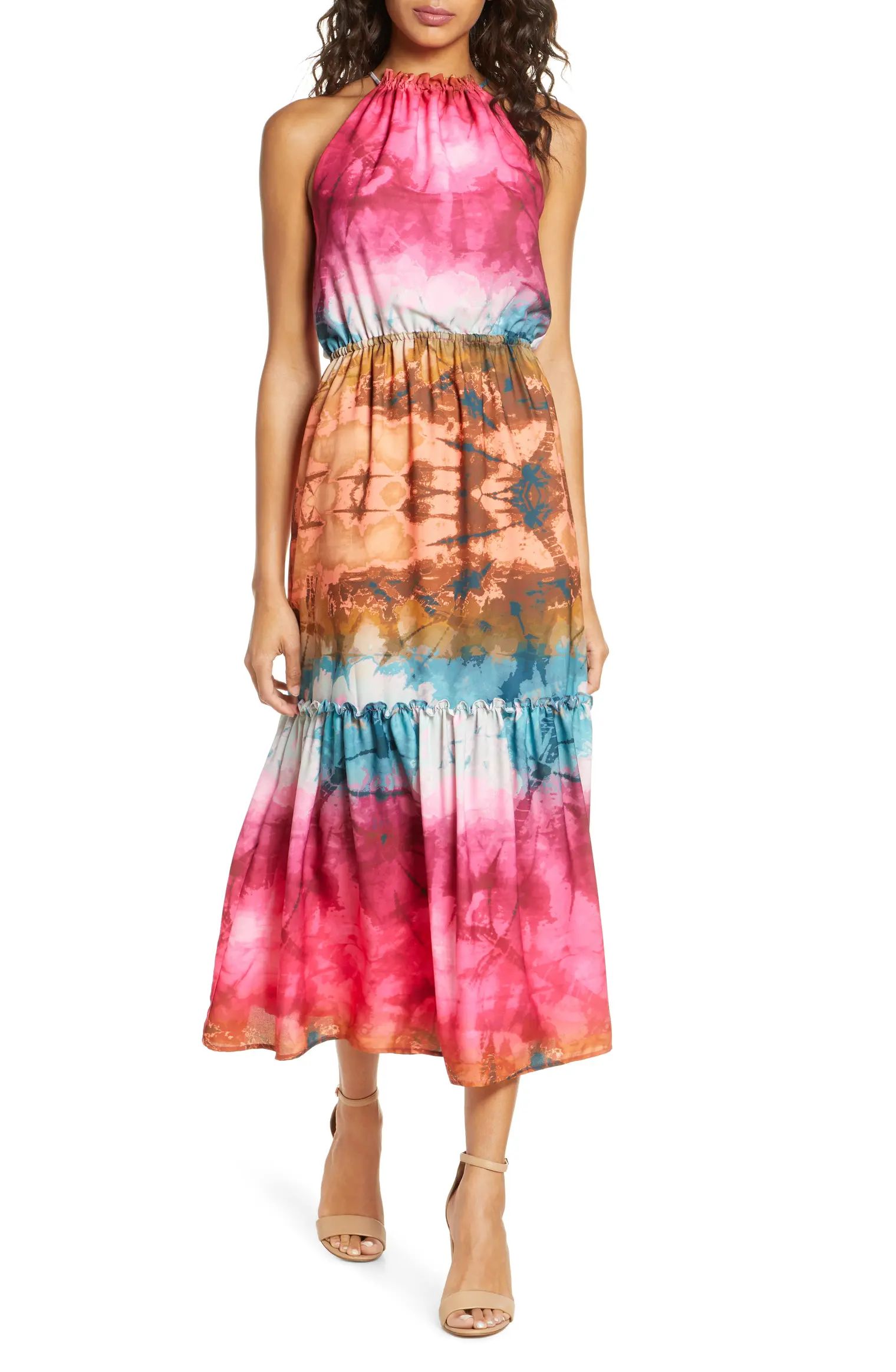 Leyla Print Tiered Dress | Nordstrom