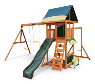 KidKraft Brightside Outdoor Cedar Lumber/Wooden Play Centre, Kids Ages 3-10 | Canadian Tire | Canadian Tire