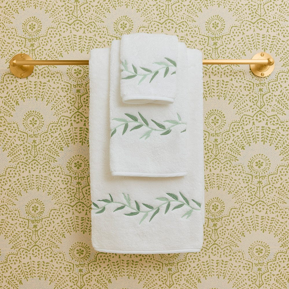 Willow Embroidered Bath Towel | Weezie Towels