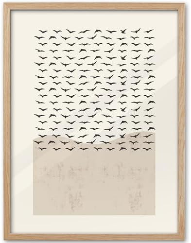 KensTro Framed Christian Canvas Wall Art, Beige, 16x12 in, Modern Bible Theme, Minimalist Birds a... | Amazon (US)