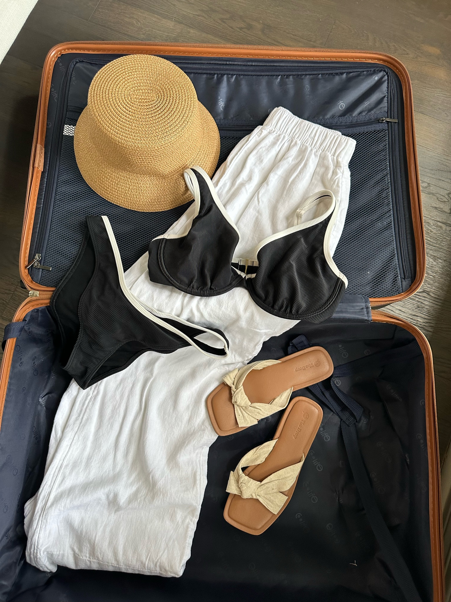 What I packed: beach/pool outfit - linen pants in size S, bikini bottoms in size S, bikini top in S curve love.

#LTKSeasonal #LTKSwim #LTKStyleTip