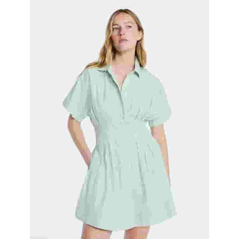 Free Assembly Women's Short Sleeve Corset Mini Dress, Sizes XS-XXL | Walmart (US)