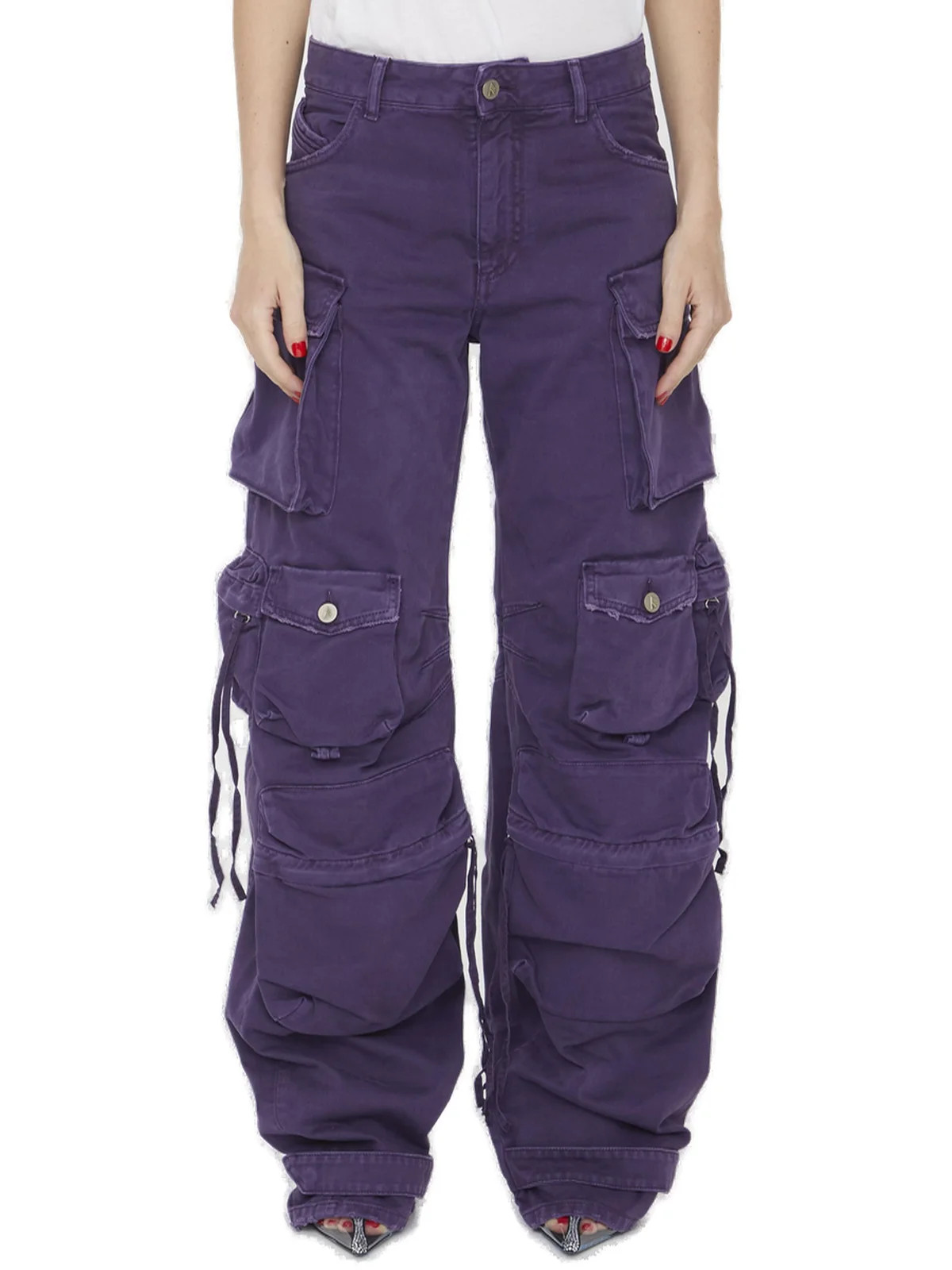 The Attico Fern Oversized Cargo Jeans | Cettire Global