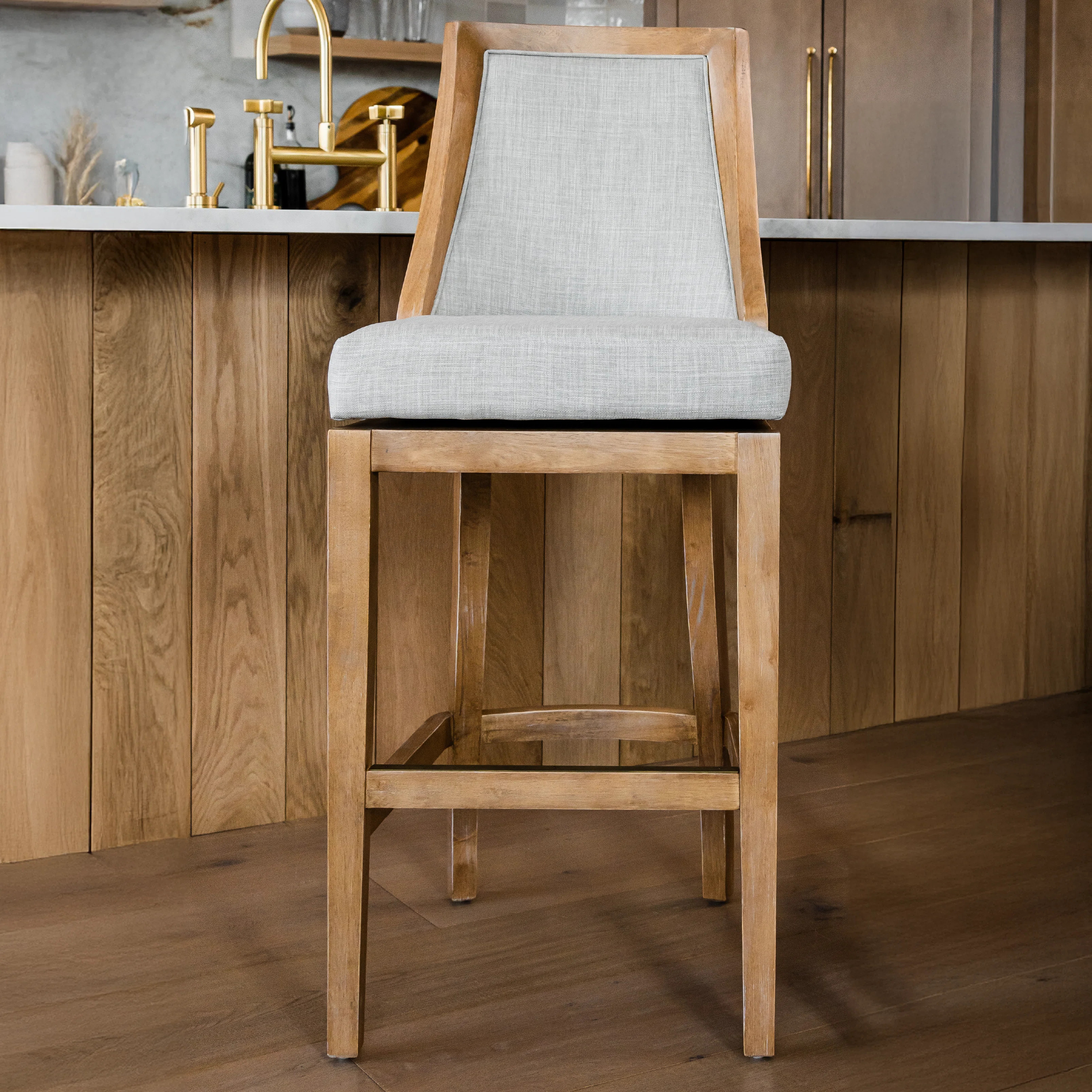 Maven Lane Vienna Swivel Stool with Fabric Upholstery & Reviews | Wayfair | Wayfair North America