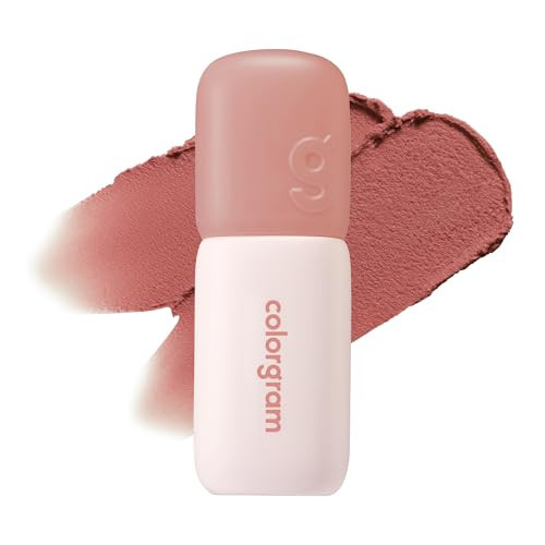 COLORGRAM NUDE BLUR TINT 03 LOVELY FIG | K-Beauty Makeup, Soft-Focus Matte Lip Stain, 2-in-1 Lip & Cheek | Amazon (US)