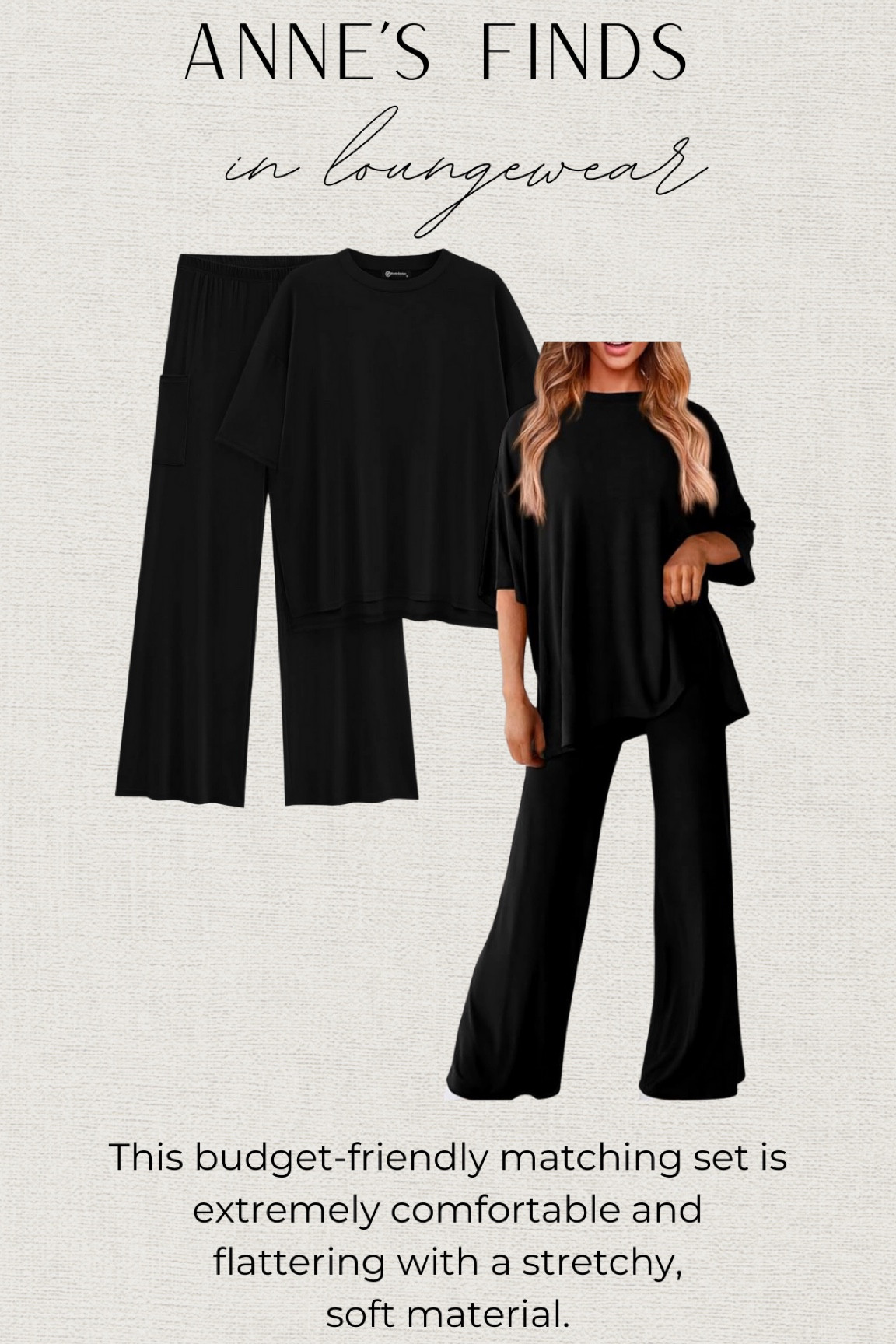 This Amazon matching set is extremely flattering and so comfortable! The material feels luxe and is both slimming and stretchy! It is currently 30% off!

It’s perfect for lounging and could even be a good option for postpartum or a going home from the hospital outfit due to the stretch! It is versatile enough you can keep wearing it beyond postpartum stage! I bought my pre-pregnancy size and wear this on the regular. Such a good find!



#LTKSaleAlert #LTKFindsUnder50 #LTKTravel